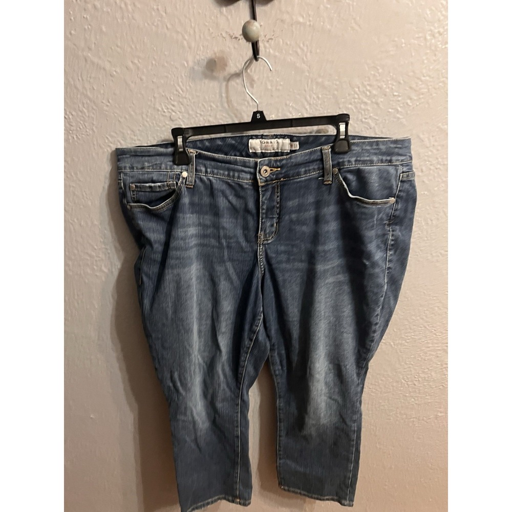 Torrid Blue Denim‎ Capri Size 18 Women
